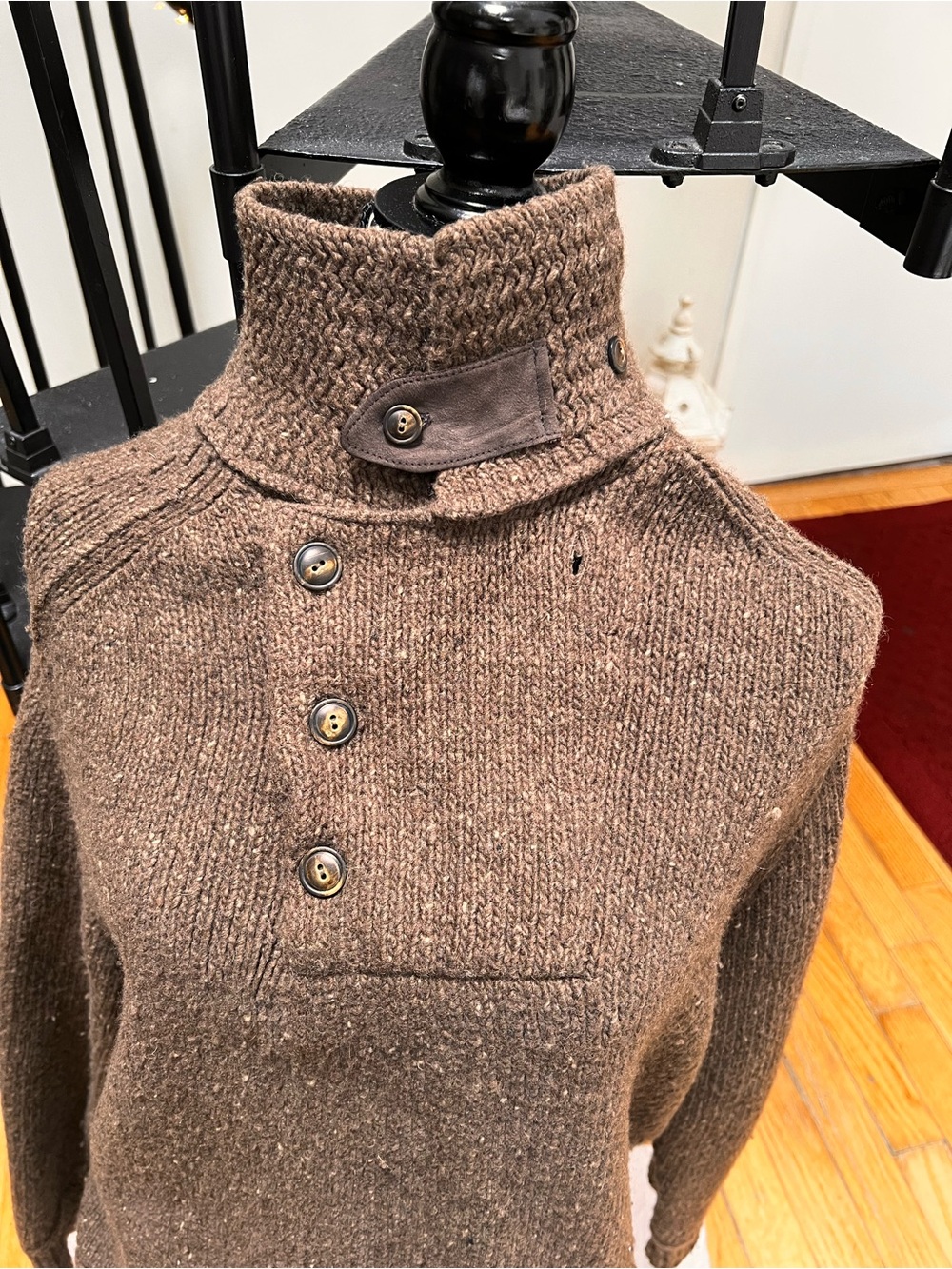Polo by Ralph Lauren Brown Textured Wool Sweater - Picture 3 of 5